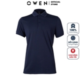 Áo Thun polo Nam Tay Ngắn Có Cổ Owen APV220363 Màu Xanh Navy Dáng Body Fit Vải Polyester