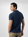 Áo Thun polo Nam Tay Ngắn Có Cổ Owen APV231358 màu navy melange dáng body fit vải cotton