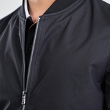 Áo Khoác Jacket Owen JK231604 màu đen họa tiết dáng regular fit  vải polyester
