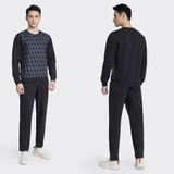 Bộ đồ thun thu đông Aristino ALH016W3 Màu Xám 197 in, Đen 9 in