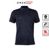 Áo Thun polo Nam Tay Ngắn Có Cổ Owen APV220365 Màu Xanh Navy Dáng Body Fit Vải Polyester