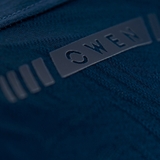 Áo Thun polo Nam Tay Ngắn Có Cổ Owen APT231209 màu dark blue dáng body fit vải sợi tre