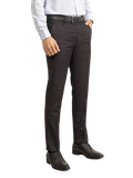 Quần Tây Nam Aristino ATR04109 Quần Âu Nam Màu Đen 01 Kẻ Dáng Regular Fit  Vải Polyester