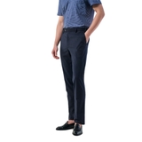 Quần Tây Nam Owen QST231505 màu navy dáng slim fit cạp tăng đơ vải polyester