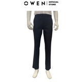 Quần Tây Nam Owen QR242843R màu xanh tím than dáng suông regular fit chất liệu nano