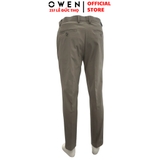 Quần tây Nam Owen QG252538 màu xám dáng suông S - fom chất liệu polyester