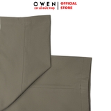 Quần tây Nam Owen QG252538 màu xám dáng suông S - fom chất liệu polyester