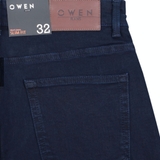 Quần Jean Nam Owen Quần Bò Nam QJS230151 màu xanh đậm Dáng Slim Fit vải denim cotton