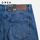 Quần Jean Nam Owen Quần Bò Nam QJS230159 xanh Dáng Slim Fit vải denim cotton