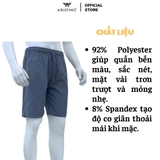 Quần Short Nam Aristino ASO111AS3 sóc thể thao màu xám 37