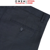 Quần Short Nam Owen ST252520 sóc âu màu xanh tím than dáng ôm Trendy chất liệu Rayon spandex