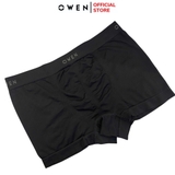 Quần Lót Nam Owen QLB242511 màu đen kiểu dáng sịp đùi chất liệu polyamide