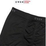 Quần Lót Nam Owen QLB242511 màu đen kiểu dáng sịp đùi chất liệu polyamide