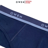 Quần Lót Nam Owen QLR242516 màu xanh tím than kiểu dáng sịp tam giác Chất liệu cotton