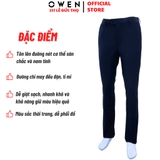 Quần tây Nam Owen QRT252553 màu xanh tím than dáng suông regular fit cạp tăng đơ chất liệu polyester