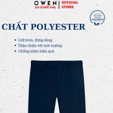 Quần Tây Nam Owen QS231741 Màu Navy trơn Dáng Slim Fit Vải Polyester