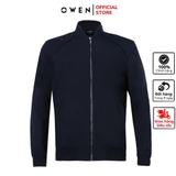 Áo Khoác Jacket Owen JK221554 Navy Dáng Regular Fit Vải Polyester