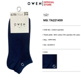 Tất Nam Owen TA221459 Màu Navy vớ cổ ngắn Vải Cotton