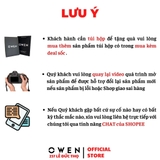 Ví Nam Owen Ví Da Bóp Nam VD251208 màu đen da sần Kiểu Dáng Ví Dọc chất liệu da bò thật
