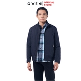 Áo Khoác Jacket Owen JK220728 Màu xanh navy Dáng Regular Fit Vải Polyester