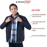 Áo Khoác Jacket Owen JK220728 Màu xanh navy Dáng Regular Fit Vải Polyester