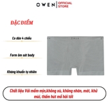 Quần Lót Nam Owen QLB232457 màu xám nhạt Kiểu sịp đùi Boxer Chất liệu Polyamide spandex