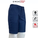 Quần Short Nam Owen SW231919 Sóc Âu màu xanh navy dáng Slim fit chất liệu polyester