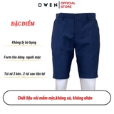 Quần Short Nam Owen SW231919 Sóc Âu màu xanh navy dáng Slim fit chất liệu polyester