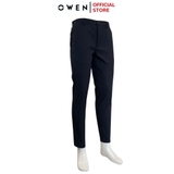 Quần Tây Nam Owen QG242422 màu đen dáng S-Form chất liệu poly