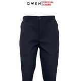 Quần Tây Nam Owen QG242422 màu đen dáng S-Form chất liệu poly