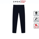 Quần Tây Nam Owen QG242422 màu đen dáng S-Form chất liệu poly