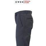 Quần Tây Nam Owen QG242423 màu xanh tím than dáng S-Form chất liệu poly