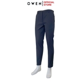 Quần Tây Nam Owen QG242423 màu xanh tím than dáng S-Form chất liệu poly
