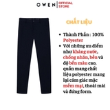 Quần Tây Nam Owen QG242423 màu xanh tím than dáng S-Form chất liệu poly