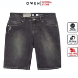 Quần Short Nam Owen SJ231825 màu xám nhạt dáng Slim Fit chất liệu cotton