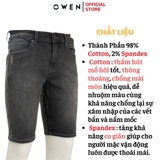Quần Short Nam Owen SJ231825 màu xám nhạt dáng Slim Fit chất liệu cotton