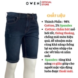 Quần Short Nam Owen SJ231824 màu xanh đậm dáng Slim Fit chất liệu cotton