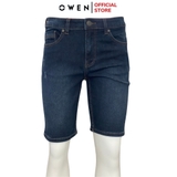 Quần Short Nam Owen SJ231824 màu xanh đậm dáng Slim Fit chất liệu cotton