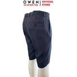 Quần Short Nam Owen SV242429 sóc âu màu xanh tím than dáng trendy chất liệu nano