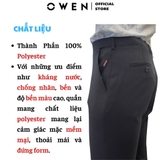Quần Tây Nam Owen QST242420 màu xanh tím than dáng slim fit cạp tăng đơ chất liệu polyester