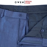 Quần Short Nam Owen SV242430 sóc âu màu xanh đậm dáng trendy chất liệu nano