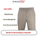 Quần Short Nam Owen SV242436 sóc âu mầu nâu dáng trendy chất liệu nano