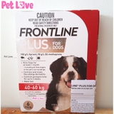1 tuýp Frontline Plus nhỏ gáy trị ve, rận, bọ chét (chó từ 40- 60kg)