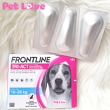 FRONTLINE TRIACT diệt ve rận, ruồi muỗi (chó từ 10-20kg, 1 hộp x 3 tuýp)