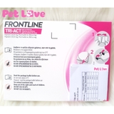 FRONTLINE TRIACT diệt ve rận, ruồi muỗi (chó từ 2-5kg, 1 hộp x 3 tuýp)