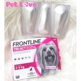 FRONTLINE TRIACT diệt ve rận, ruồi muỗi (chó từ 2-5kg, 1 hộp x 3 tuýp)