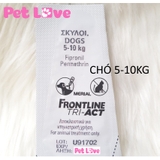 1 tuýp FRONTLINE TRIACT diệt ve rận, ruồi muỗi (chó từ 5 - 10kg)