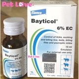 Thuốc pha tắm hoặc phun xịt trị ghẻ, ve rận trên chó - Bayticol