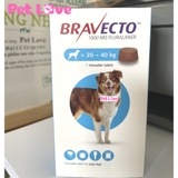 Thuốc Bravecto trị ghẻ, viêm da, ve rận (chó từ 20 - 40kg)