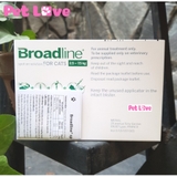 1 ống Broadline phòng trị nội ngoại ký sinh trùng (mèo từ 2,5 - 7,5kg)